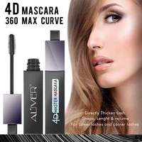 4d silk fiber eyelash mascara with 180 degree flexible brush natural thick thickening lengthening mascara charming eye makeup