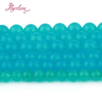 6810mm smooth round beads ball peacock blue jades stone beads for diy necklace bracelats jewelry making loose 15free shipping