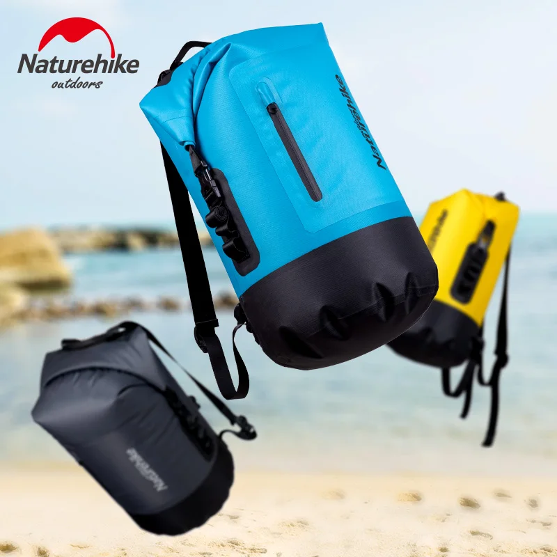 Naturehike водонепроницаемый рюкзак 20л 30л 40л ПВХ мешок, комбинированный сухой влажный водонепроницаемый плавательный пляж сумка