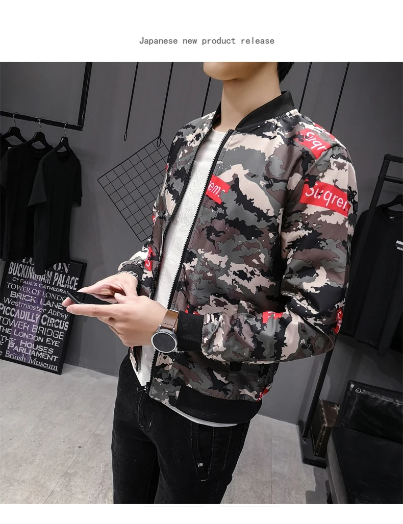 Уличная куртка Chaqueta Hombre, куртка в стиле хип-хоп, мужская приталенная куртка пилот, куртка-бомбер, мужские пальто со стоячим воротником, мужская одежда