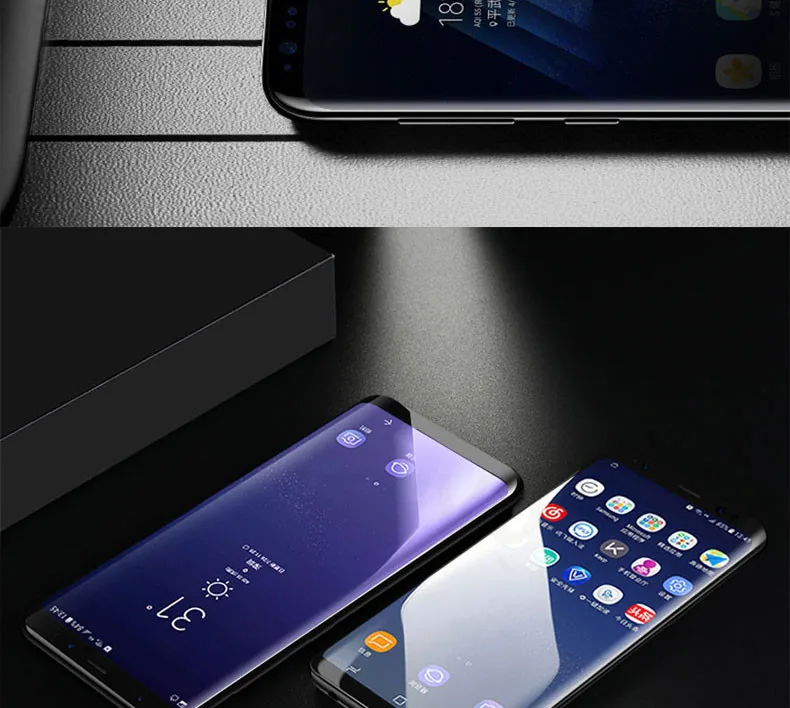 10D изогнутое закаленное стекло для samsung Galaxy S9 S8 S7 Edge Note 8 9 S10e S10 Plus Защитная пленка для экрана
