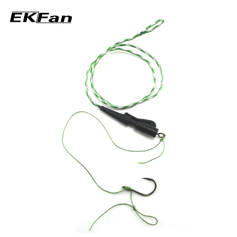 

Hand Made Carp Fishing Ready Lead Core Fishing Line Tied Hair Rigs Leader Braided Coarse Feeder Barbed Hook Size 7# -12#