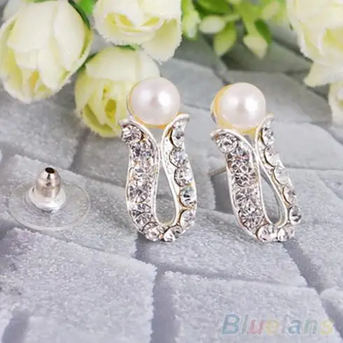 Искусственный жемчуг кристалл чокер женское ожерелье серьги ювелирный набор для