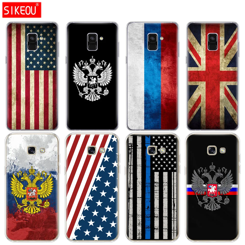 Силиконовый чехол для телефона Samsung Galaxy A6 A8 2018 A3 A310 A5 A510 A7 2016 2017 российский