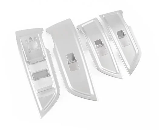 4 шт. ABS Хромированная Автомобильная дверь Лифт окно переключатель кнопка защиты