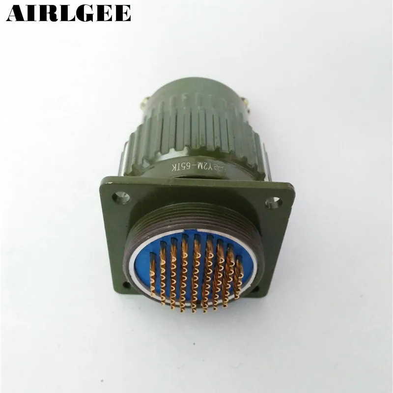 65 Pin авиационный штепсель с гнездом контактный тип круговой разъем Y2M-65TK