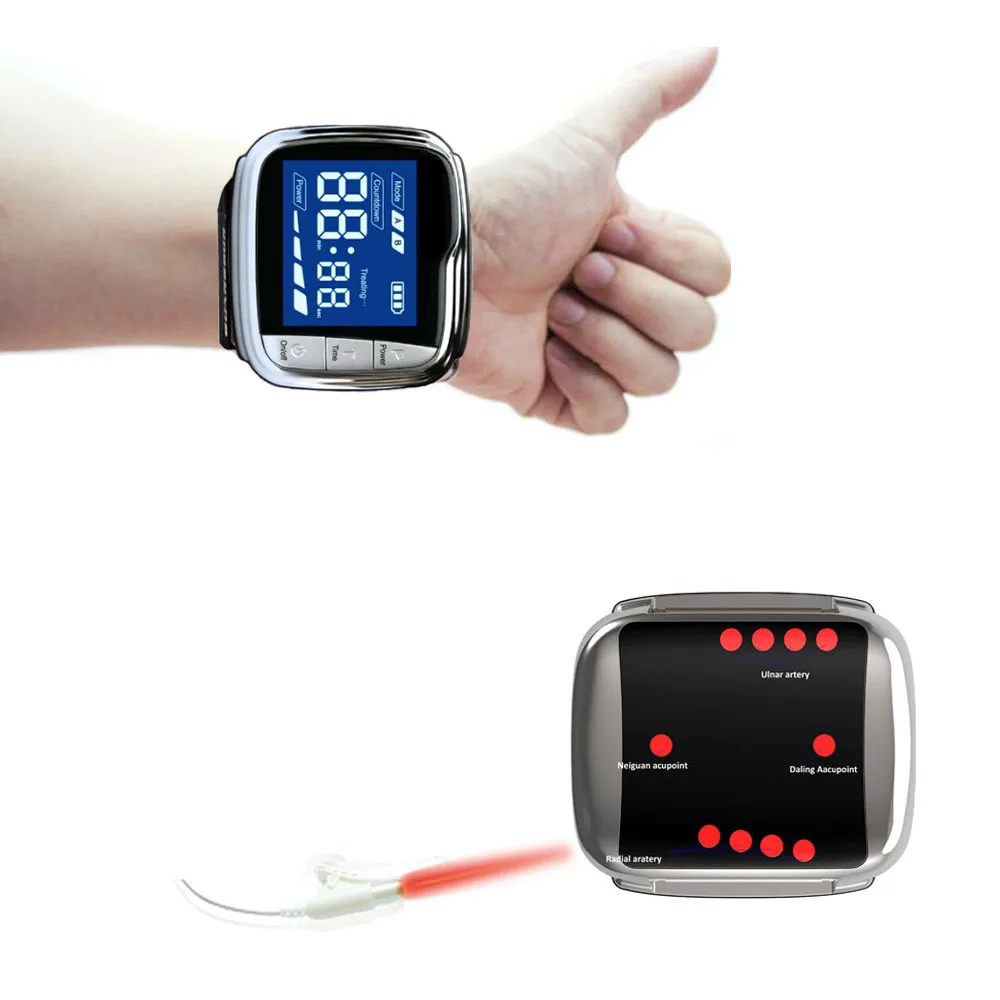 Medical Equipment LLLT Wrist Dr. Laser Therapeutic Watch Low Laser Therapy Device