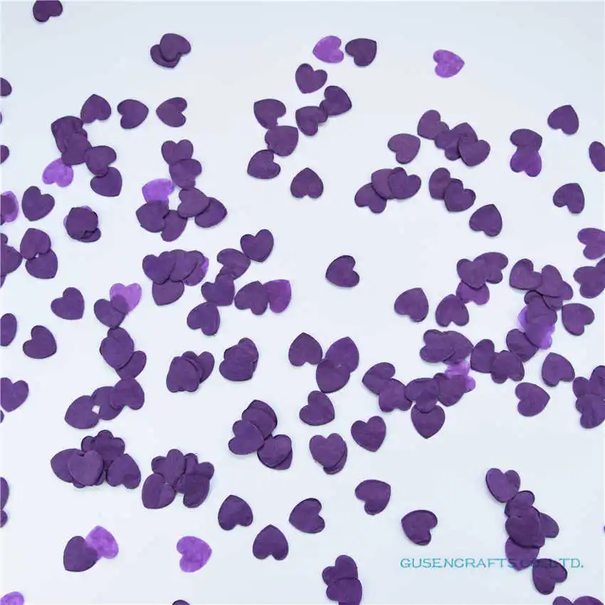 HC23 Deep Purple 25 мм 3000 шт. Многоцветный ткани бумага Искра Сердце Любовь Конфетти Свадебные украшения для стола на день рождения украшения наполнители для пиньяты - Цвет: HC23 Deep Purple