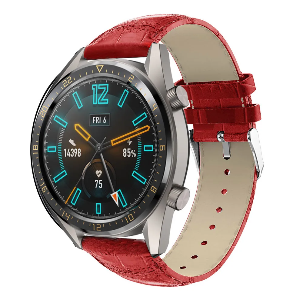 22 мм спортивный сменный ремешок для часов Huawei Watch GT кожаный аксессуары Смарт часы