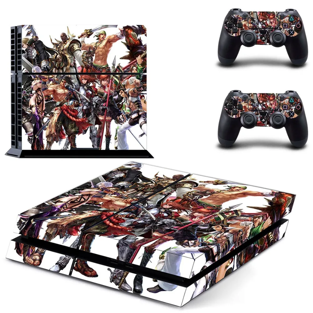 Наклейка на кожу PS4 Soul Calibur VI Виниловая наклейка для консоли Playstation 4 и 2