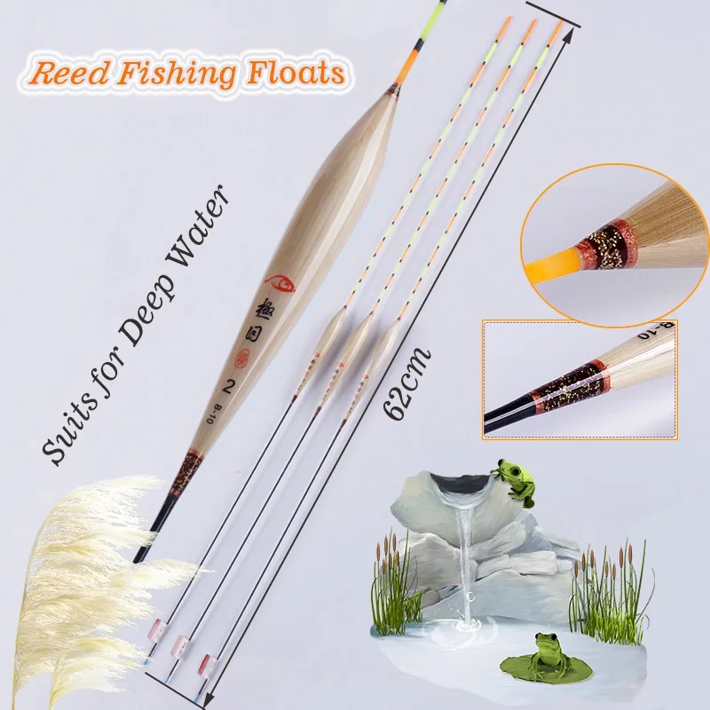 

Big Crucian&Carp Preferred Reed Fishing Floats Deep Water 1-3# Flotador Pesca Stoppers Bobbers Fishing Accessories Tools(B-10)
