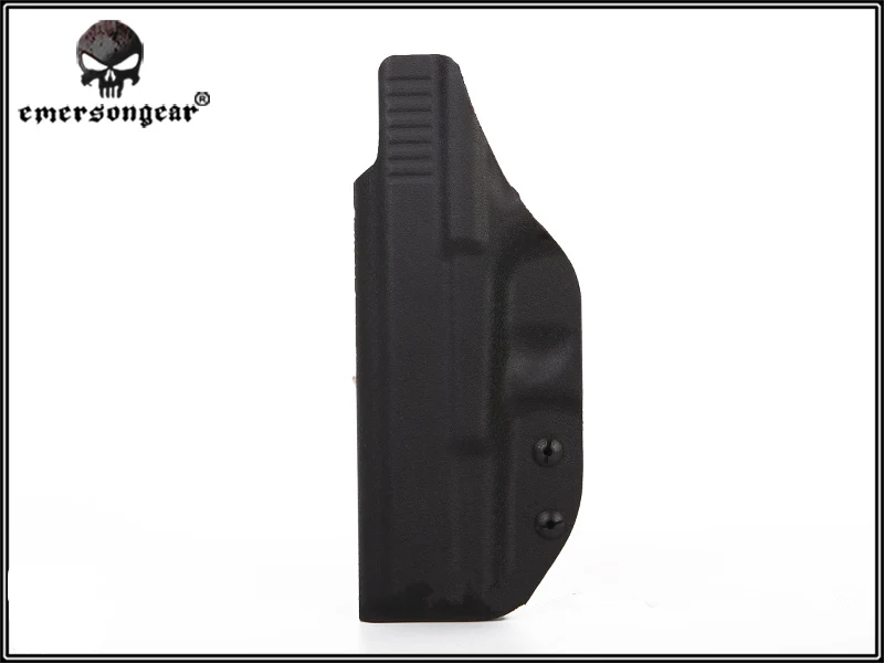 BLACK Emersongear внутри пояс Скрытая кобура Kydex кобура на заказ для Glock 43 Gen 1-5 скрытый носить пистолеты ремень для пистолета случае - Цвет: BLACK
