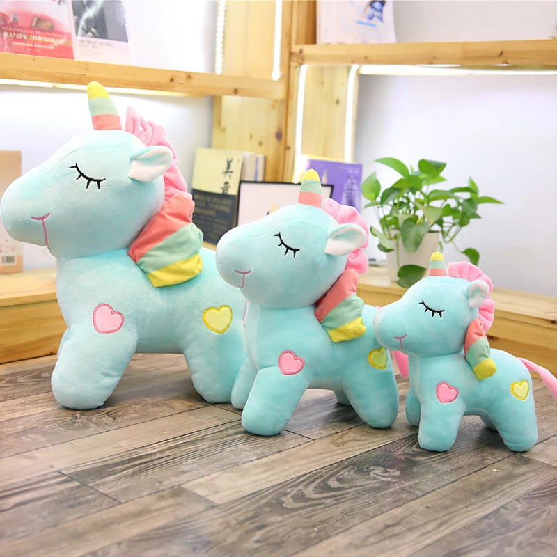 Плюшевая игрушка мягкая кукла единорог Успокаивающая подушка для сна украшение