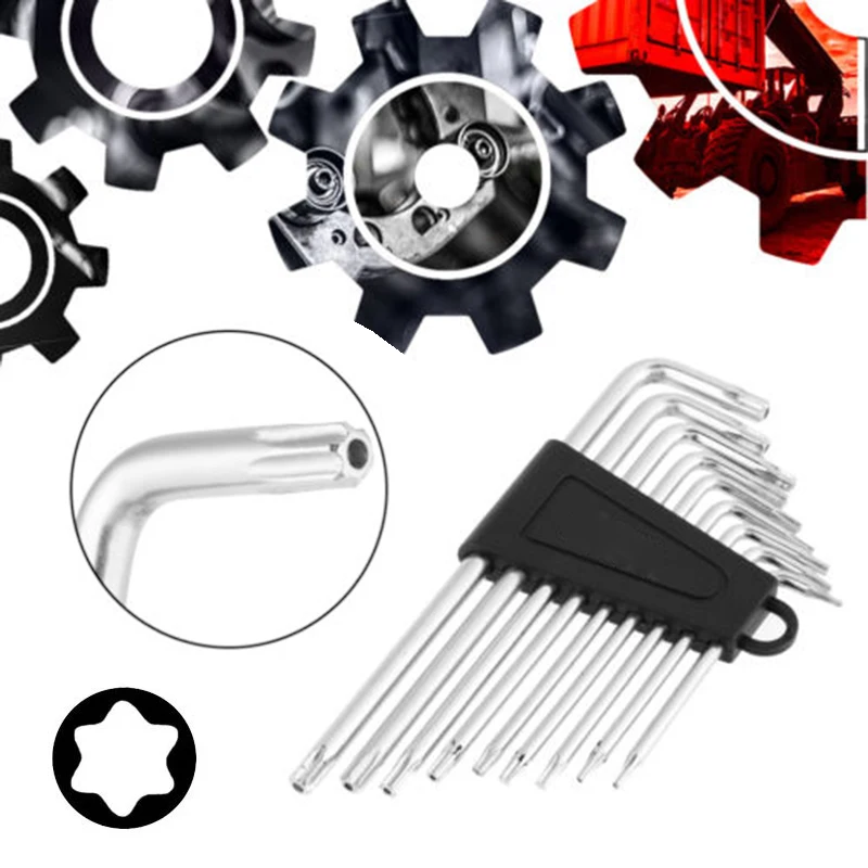 New 9Pc Set Mini Micro Hexagon Hex Key Wrench Screwdriver Tool Kit L-Shape ❉ | Инструменты