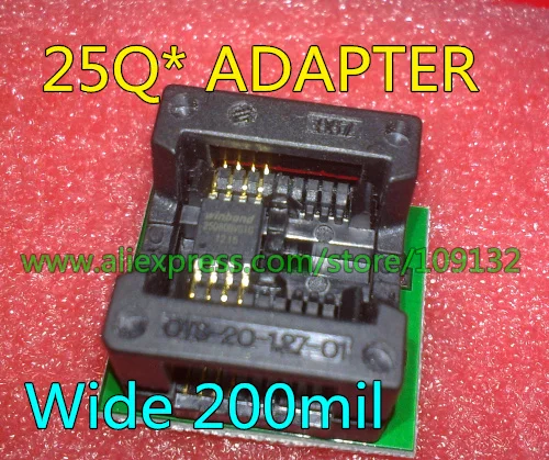 SOP8 К DIP8 socket IC адаптер для SPI Flash 25Q * wide 200mil 208mil новый в наличии|sop8 to dip8|sop8 dip8 adaptersop8