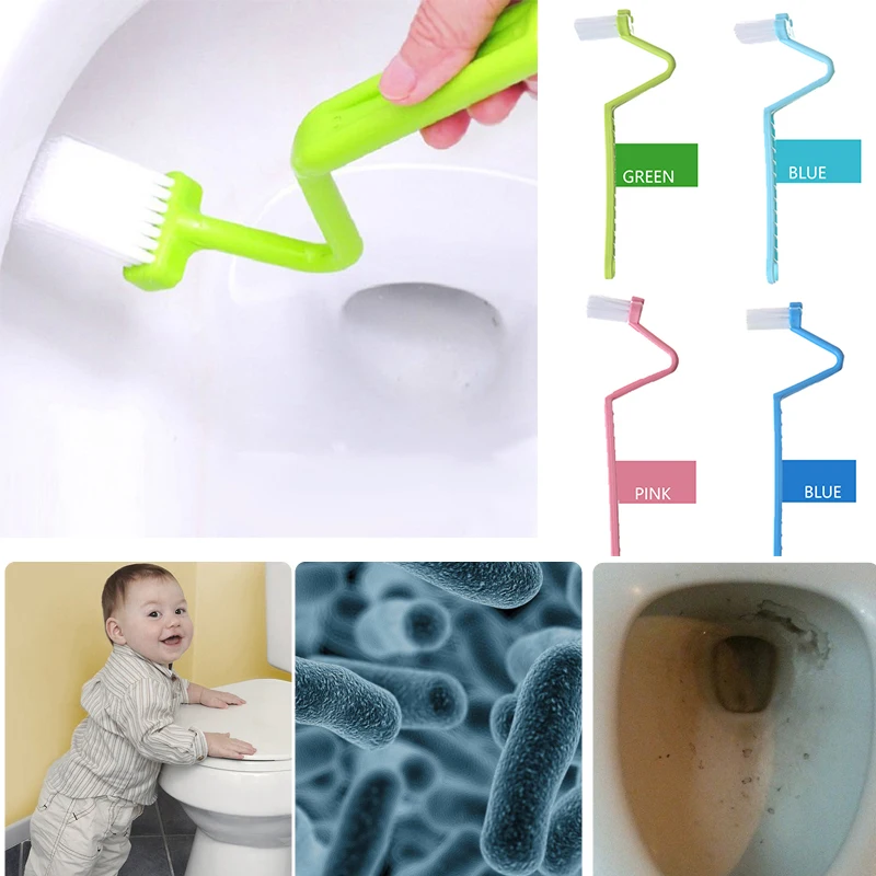 S образная Щетка Для Чистки унитаза семейная гигиеническая изогнутая ручка щетка