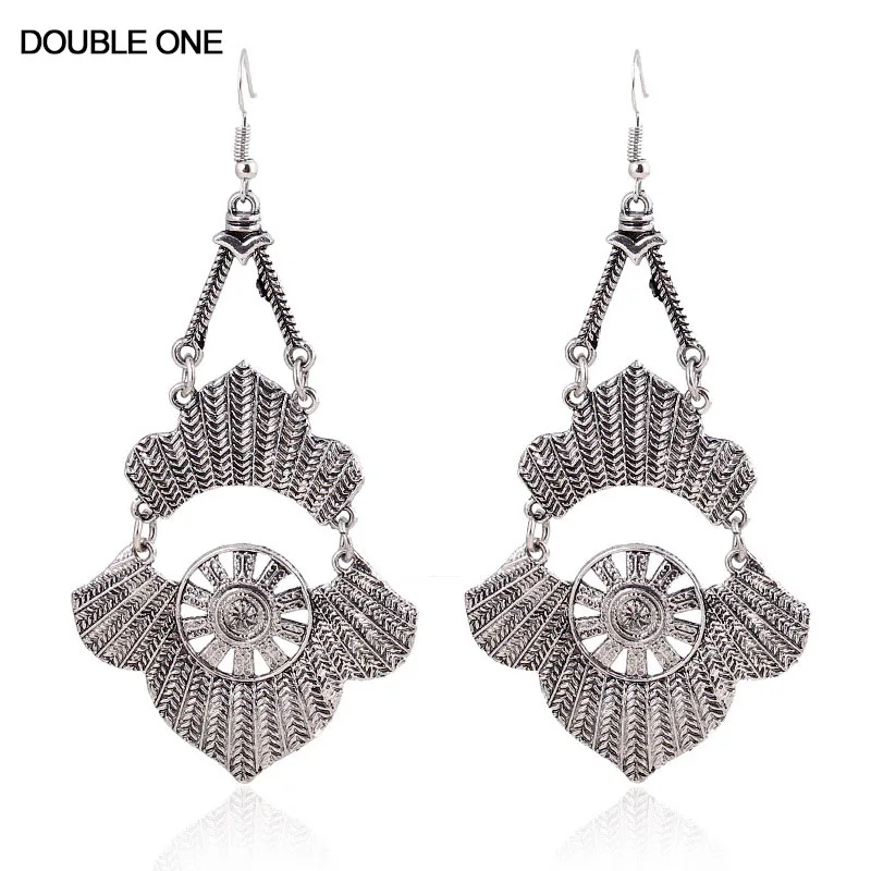2017 Модные Винтажные длинные Этнические богемные серьги для женщин Висячие