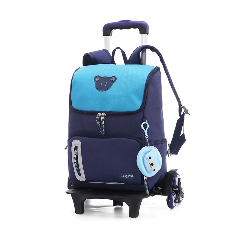 Детский школьный ранец на колесиках для мальчиков и девочек рюкзак школы 2-6