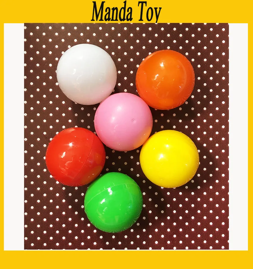Пластиковые капсулы для игрушек размер 38 мм|empty plastic ball capsules|plastic colored ballscolored balls |
