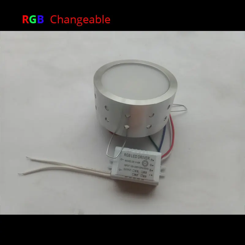 Современный светодиодный потолочный светильник RGB с дистанционным управлением, 3 Вт, 6 Вт, 9 Вт, 12 Вт, настенный светильник, художественная галерея, лампа для переднего балкона, светильник для крыльца, светильник для коридоров