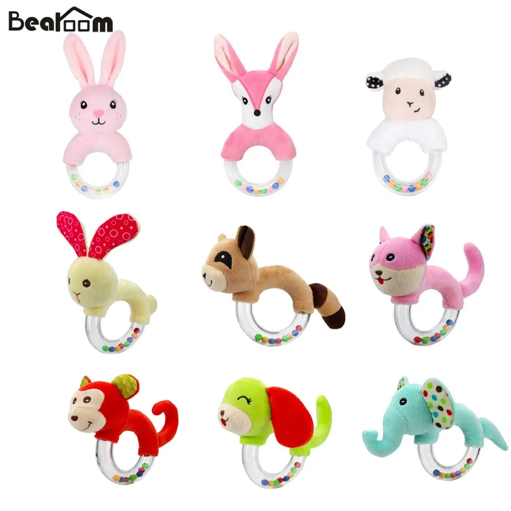 Bearoom Милая погремушка забавные игрушки для ребенка Кролик Погремушки