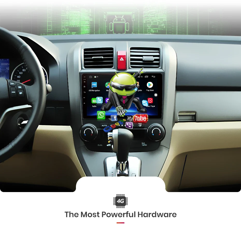 AWESAFE 4G+ 64G Android 8,1 " 2 Din автомобильный DVD CarPlay DSP gps Радио стерео плеер для Honda CRV 2007 2008 2009 2010 2011 без DVD