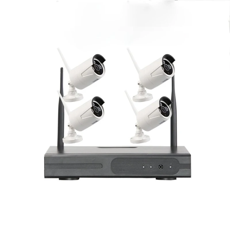 Камера видеонаблюдения YiiSPO 4 канала беспроводная NVR 720P IP Wi-Fi с защитой от непогоды