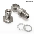 Автомобильный турбо-болт банджо M14x1, 5 мм до 6AN -6 для Mitsubishi TD05  TD06 Турбокомпрессоры Garrett T25,T28