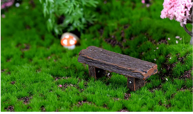 1 шт. длинная деревянная скамейка миниатюрная фигурка Сказочный Сад DIY аксессуары