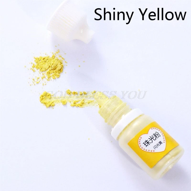 12 Color 5ml Slime Dye Powder Mica Pearl Pigments Colorants For Soap Candle Resin Jewelry Handmade Soap Coloring Powder - Цвет: 4
