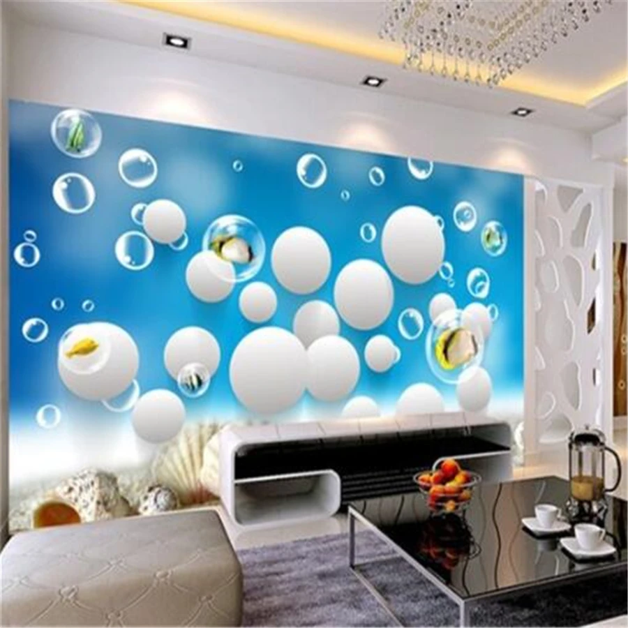 3D стереофоническая настенная бумага для детской комнаты фон телевизора|background