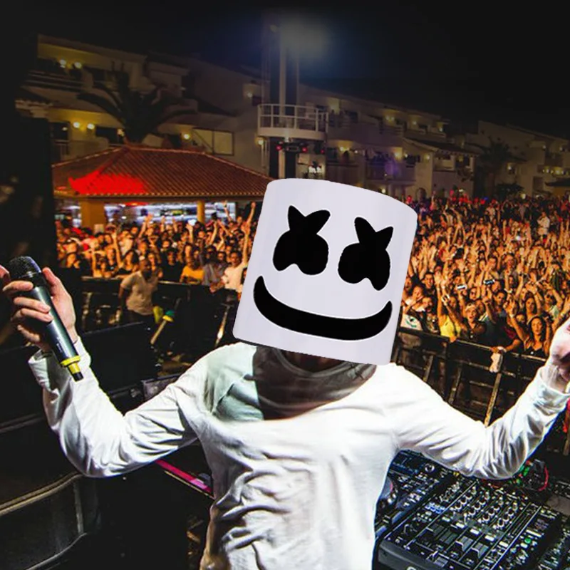 Marshmello капот набор шапки головные уборы сто 100DJ Зефир шлем маска музыкальный
