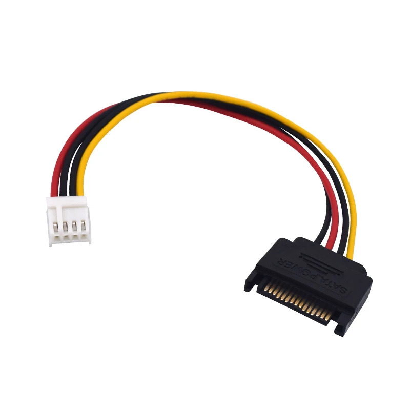 SATA 15pin Male to 4pin Female FDD адаптер для жесткого диска силовые кабели 18 см компьютерный