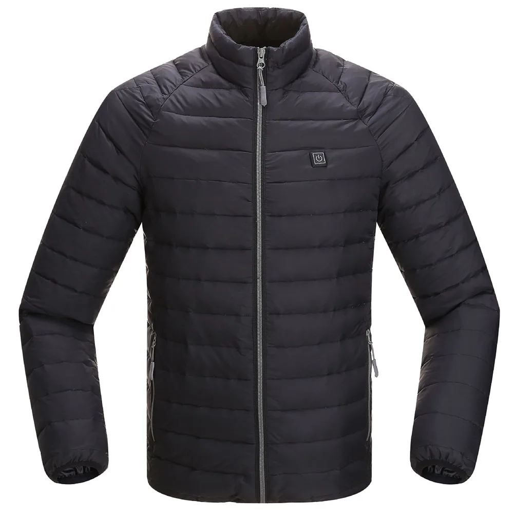 Men Sports Solid Casual Electric Heating Clothing Jacket Windproof Winter Outerwear Lightweight Adjustable Temperature | Мужская одежда