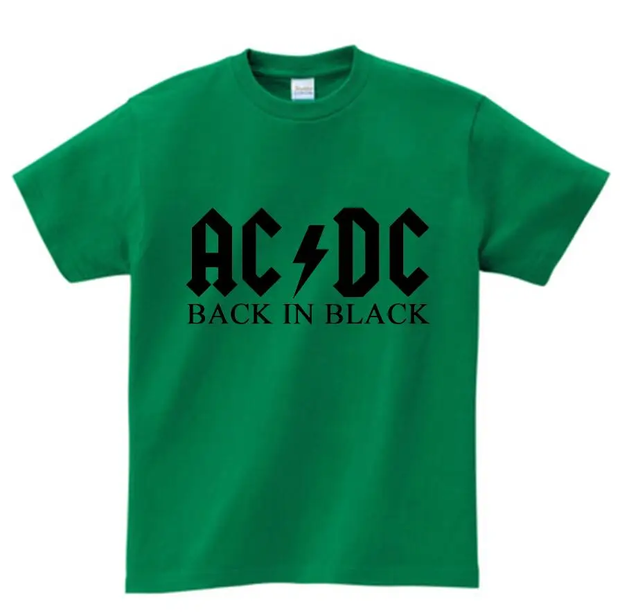 6 ACDC/детская футболка с принтом надпись-Логотип AC DC Детская Повседневная футболка принт AC/DC для мальчиков и девочек костюм для малышей - Цвет: 6