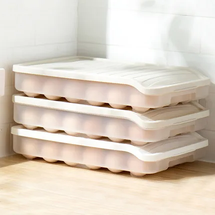 

Kitchen Refrigerator Finishing Box Egg Plastic Household Egg Rack Tray Egg Food Storage Box