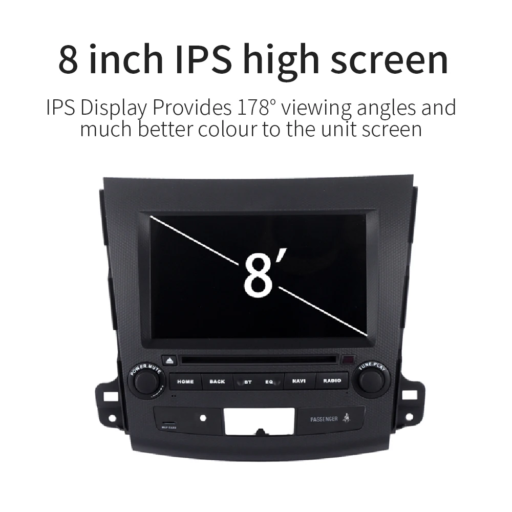 2 din Car android gps радио для Mitsubishi Outlander 2007 2008 2009 2010 2011 2012 2013 ips Экран, 4 Гб+ 32 ГБ, Android 8,0 8-ядерный