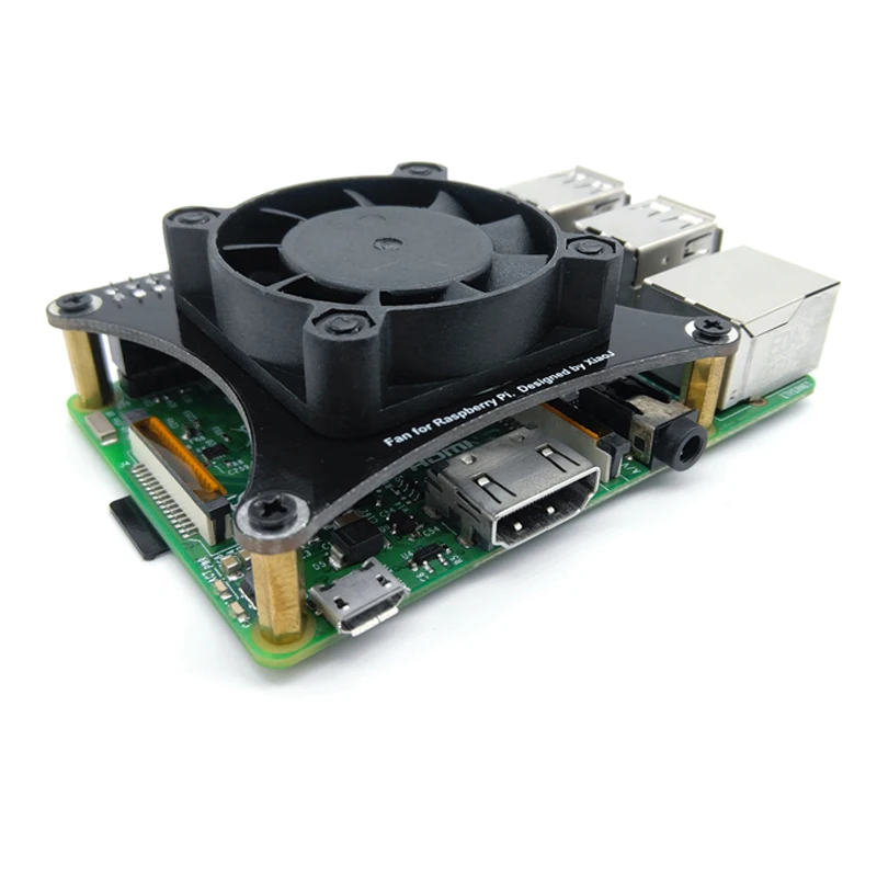Малина pi 2 3 b тихий вентилятор теплоотвод скорость ветра ШИМ управляемый для Raspberry