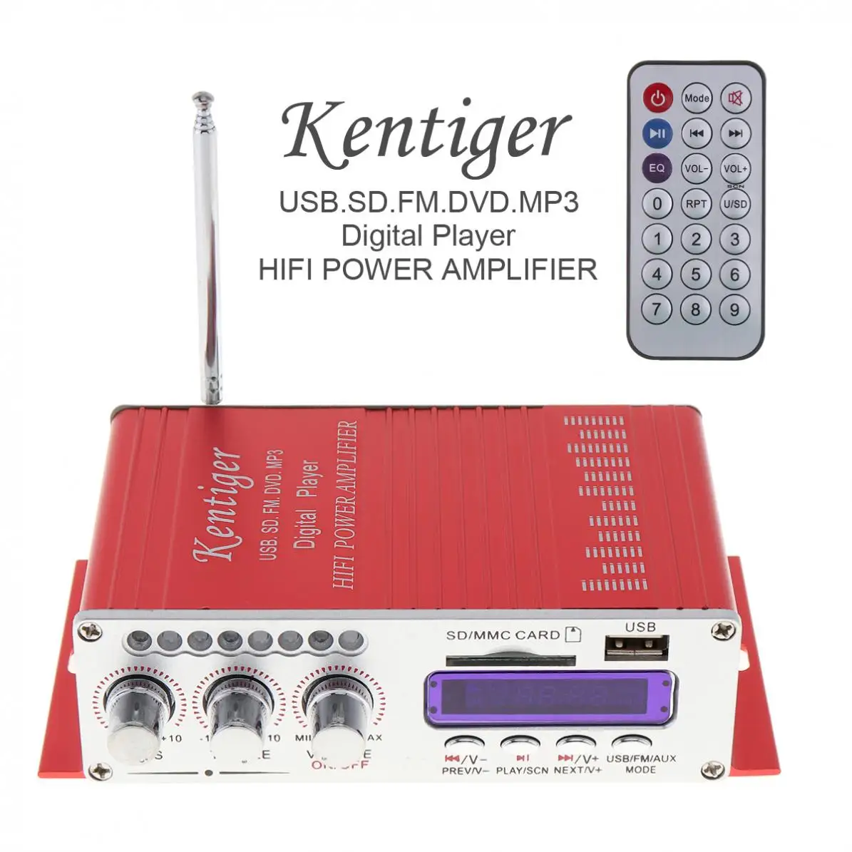 Оригинальный HY-502 2CH HIFI цифровой аудиоплеер автомобильный усилитель FM-радио
