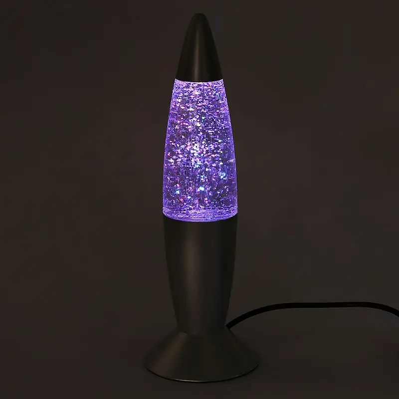 

New Brand 1pc 3D Rocket Multi Color Changing Lava Lamp RGB LED Glitter Party Mood Night Light Christmas Gift Bedside Night lamp