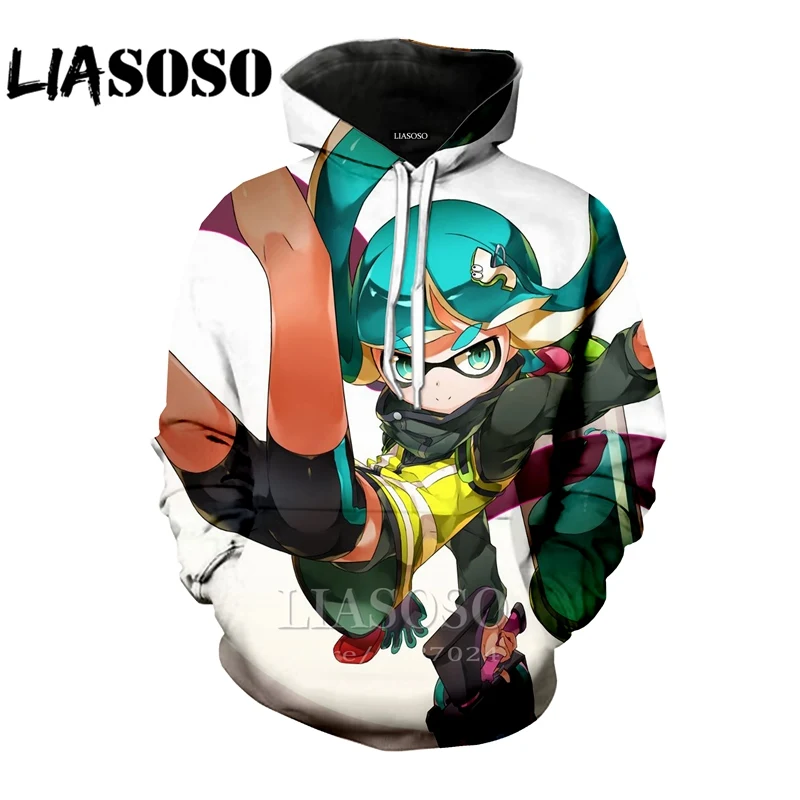 16 Забавные толстовки рок уличная 3D принт Мужской Топ костюм wo Мужской Топ Splatoon harajuku толстовка модная рубашка аниме мультфильм E377 - Цвет: 16