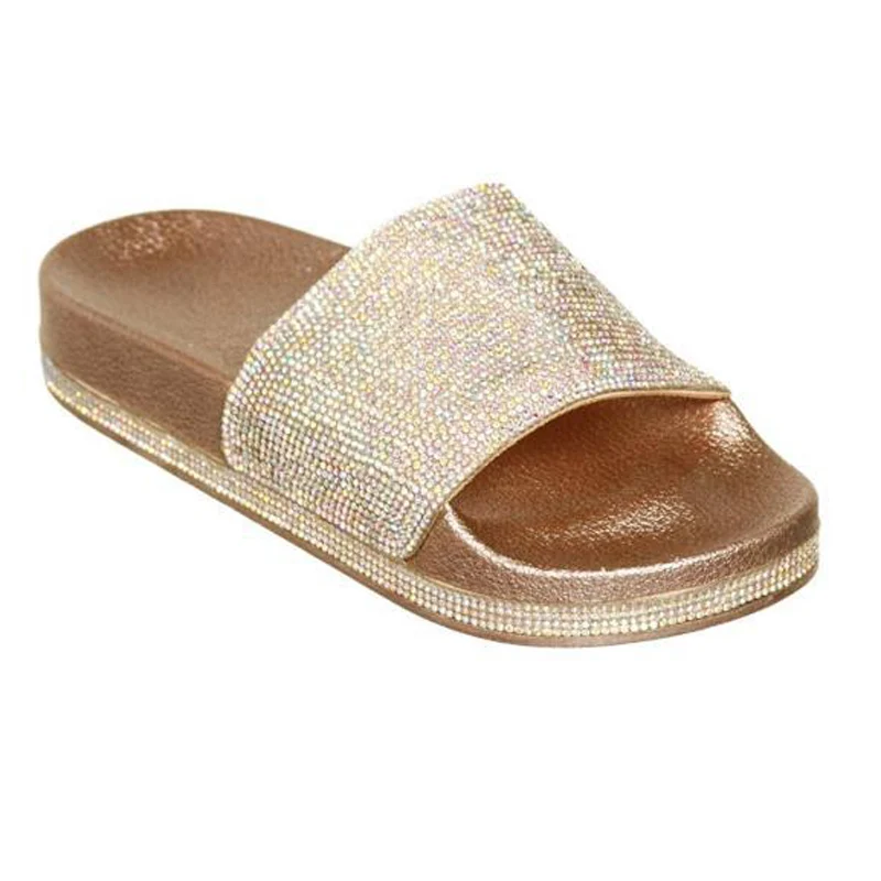 Новинка 2019 г. летние Серебристые однотонные криперы золотые тапочки туфли без