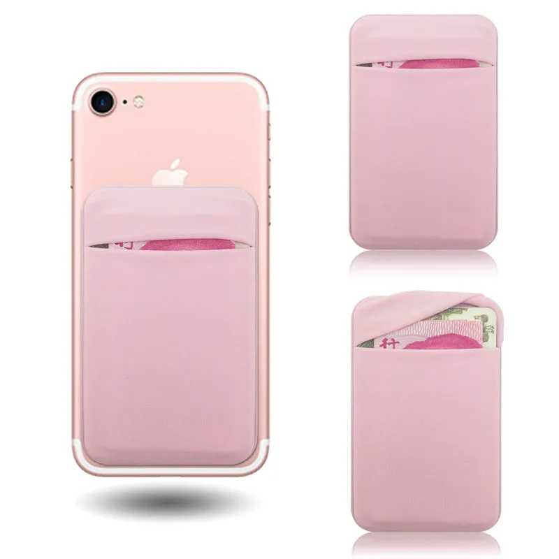 Эластичный стрейч лайкра клей сотовый телефон ID кредитный держатель для карт