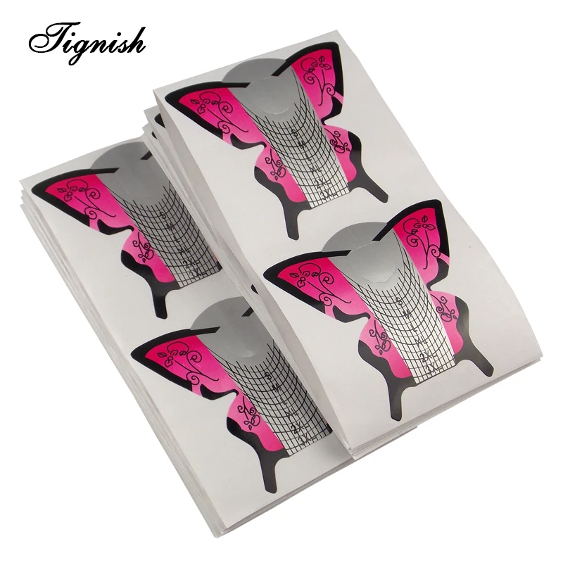 Tignish 100 шт./лот форма ногтей акриловым УФ гелем от накладные волосы на кератиновых