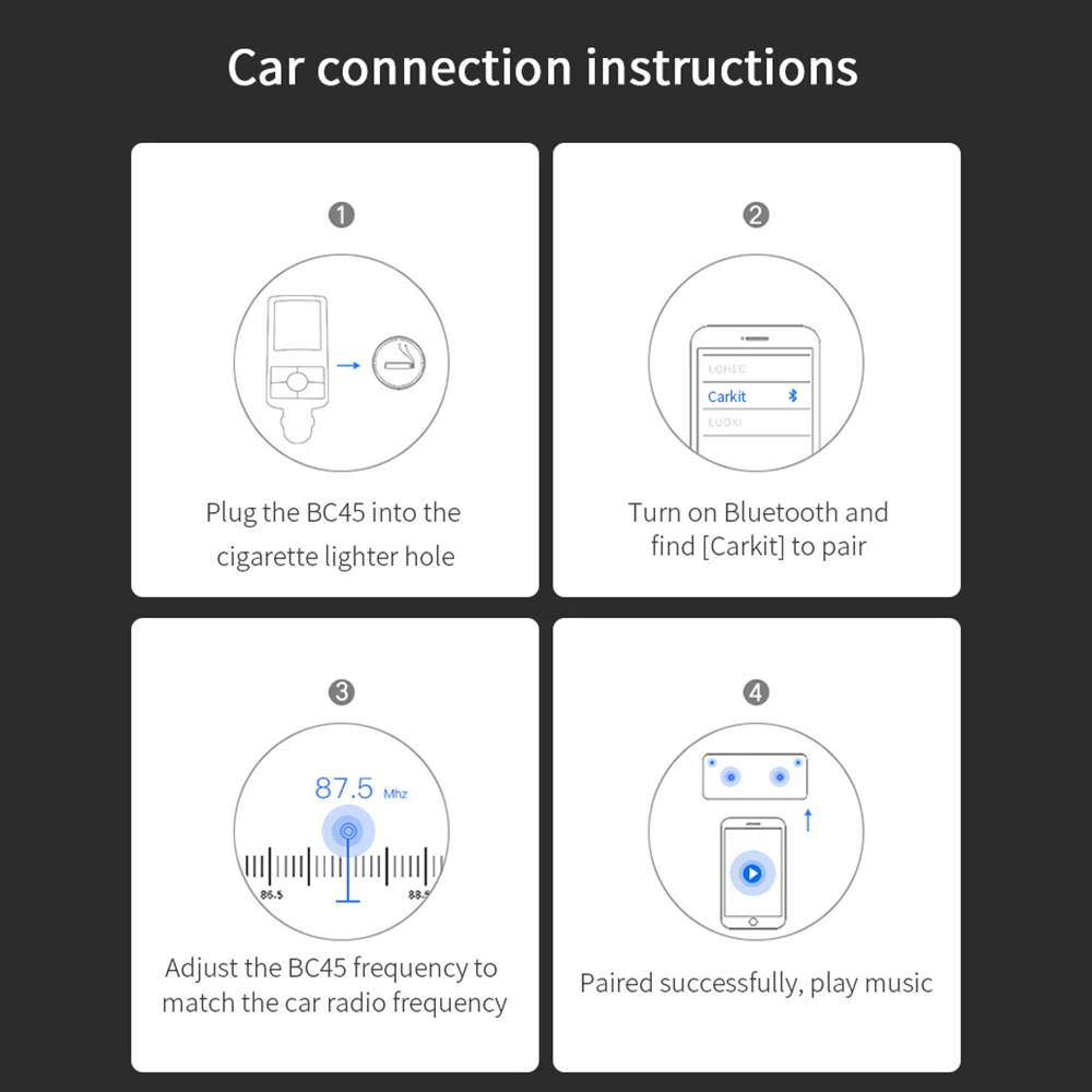Цветной ЖК-экран fm-передатчик Bluetooth автомобильный комплект быстрая зарядка двойной USB MP3-плеер Aux модулятор в режиме реального времени аудио авто аксессуары