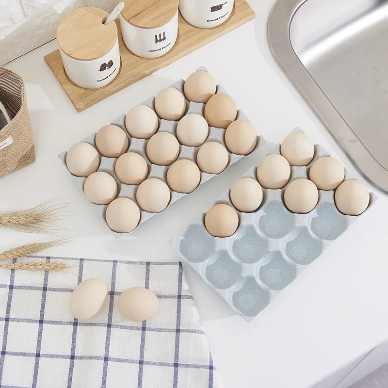 Новая пшеничная стебель может быть сложена коробка для хранения яиц кухонный