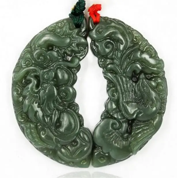 hetian jade Высокое качество 18k нефритовый модный рыбы ожерелье-подвеска животное кулон нефрита, выгравированный Цепочки и ожерелья Для мужчин удачи гарнитур ювелирных украшений из природного - Цвет камня: hetian jade
