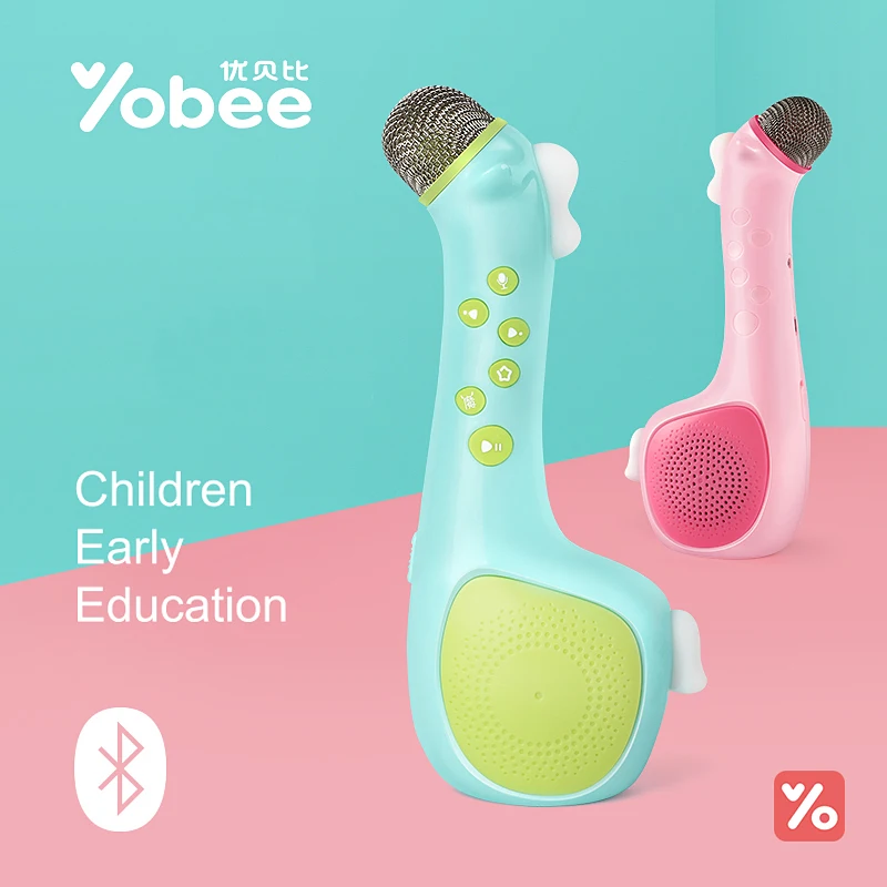 Yobee Магия дети микрофон с 8 г TF карты Беспроводной Bluetooth караоке разведки