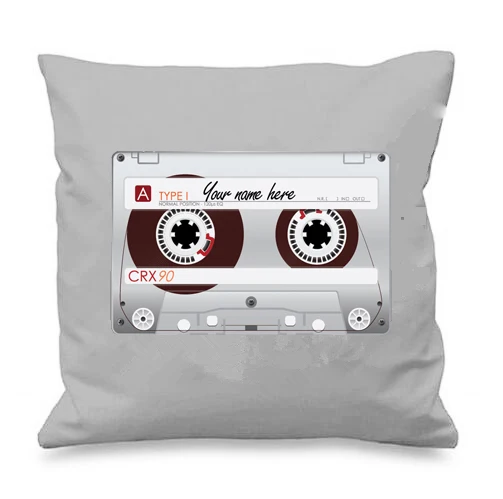 Ретро кассета подушка крышка персонализированные кассеты Подушка Чехол