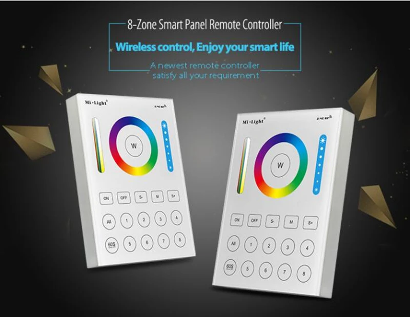 Mi. light B8 настенная сенсорная панель FUT089 8 Zone 2 4G RF Remote LS2 5 в 1 Smart Led контроллер для RGB +